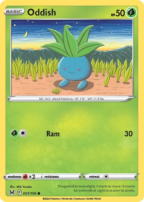 001/196 from Lost Origin Common Pokemon Card