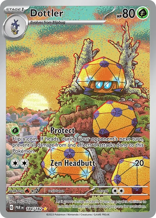 184/182 from Paradox Rift Illustration Rare Pokemon Card