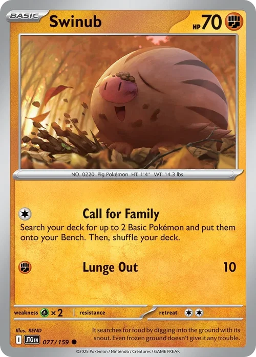 077/159 from Journey Together Common Pokemon Card