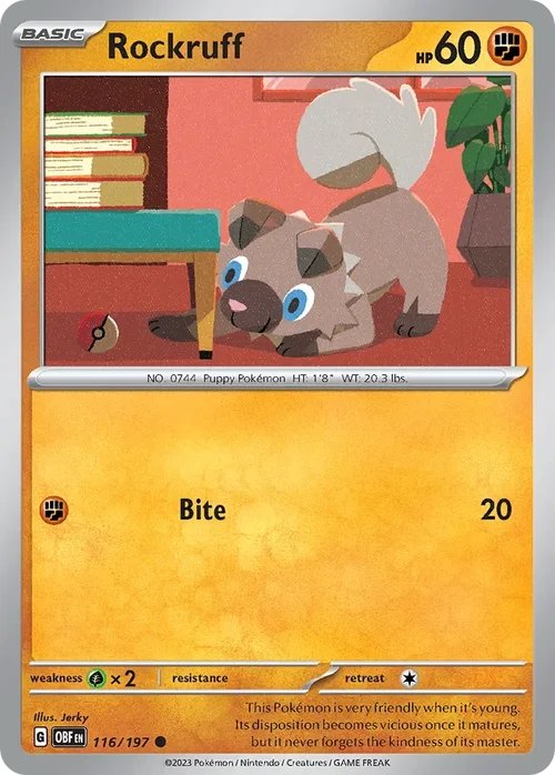 116/197 from Obsidian Flames Common Pokemon Card