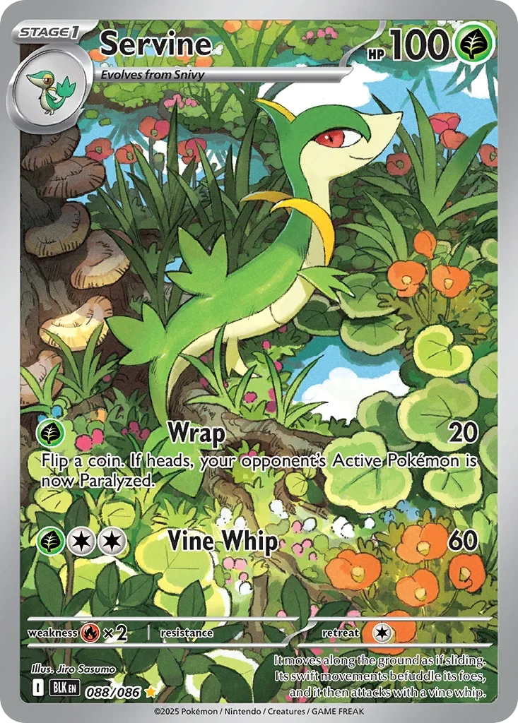 Servine 88 Pokémon card - Illustration Rare