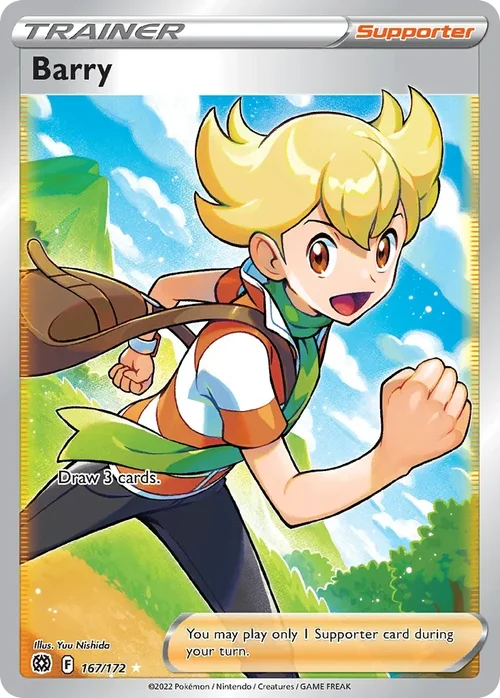 Barry 167 Pokemon card from Brilliant Stars set