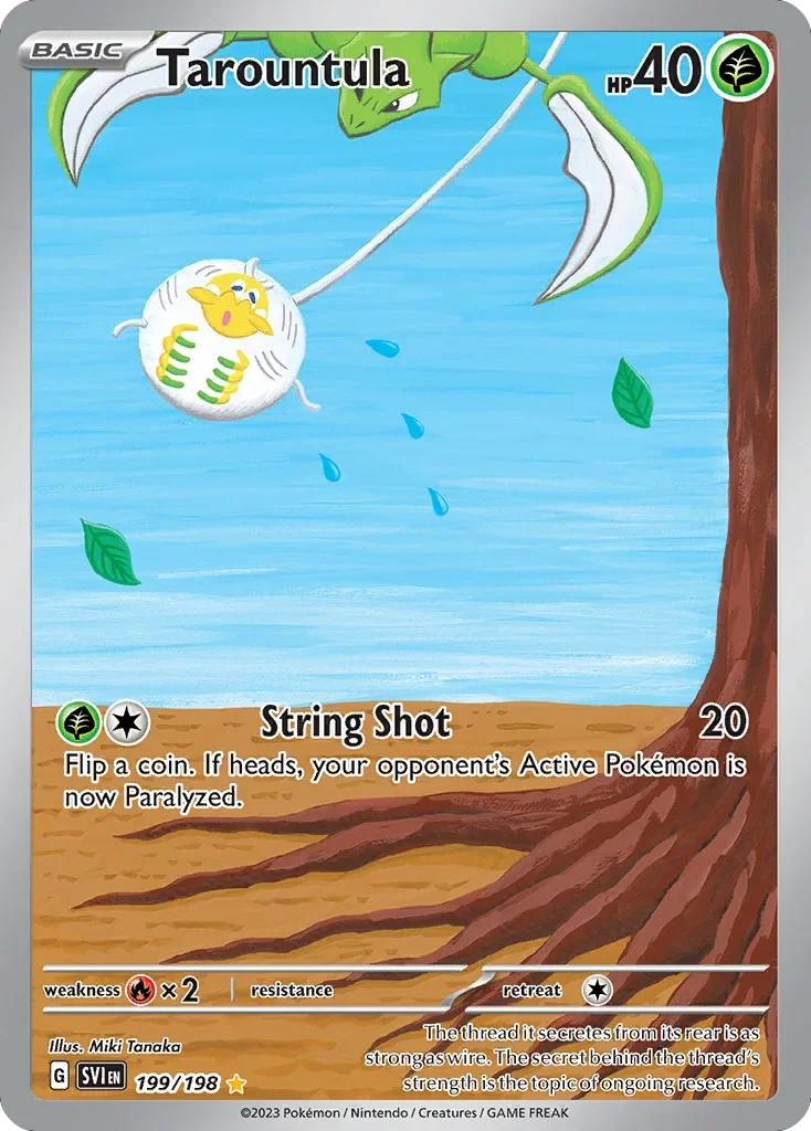 Tarountula 199 Pokemon card from Scarlet & Violet set