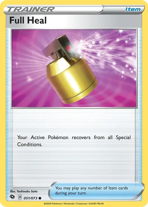 Full Heal 51 Pokemon card from Champion's Path set
