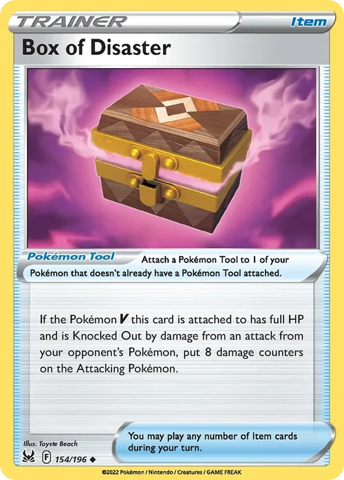 Box of Disaster 154 Pokemon card from Lost Origin set