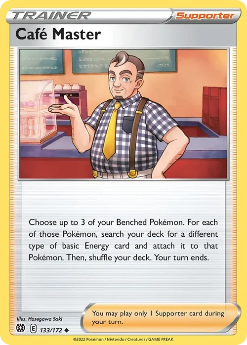 Café Master 133 Pokemon card from Brilliant Stars set