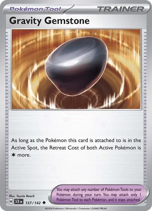 Gravity Gemstone 137 Pokemon card from Stellar Crown set