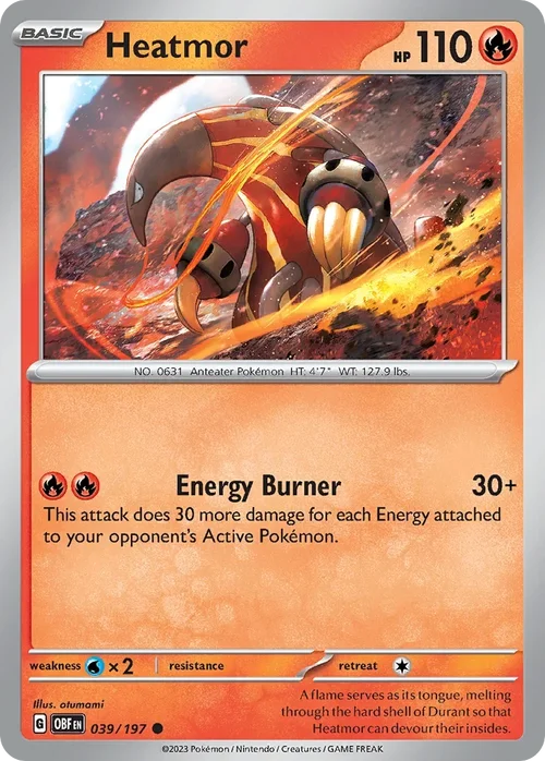 039/197 from Obsidian Flames Common Pokemon Card