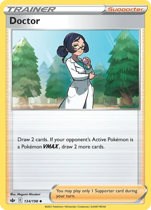 Doctor 134 Pokemon card from Chilling Reign set