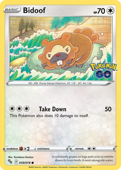 059/078 from Pokemon GO Common Pokemon Card