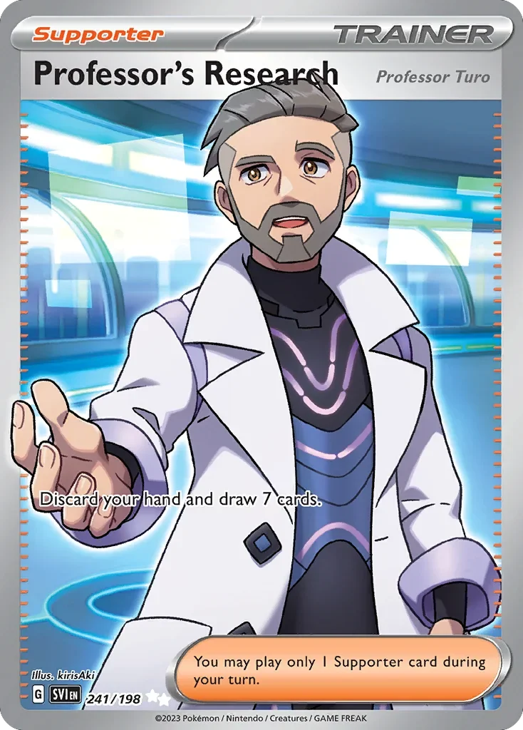 Professor's Research (Professor Turo) 241 Pokemon card from Scarlet & Violet set