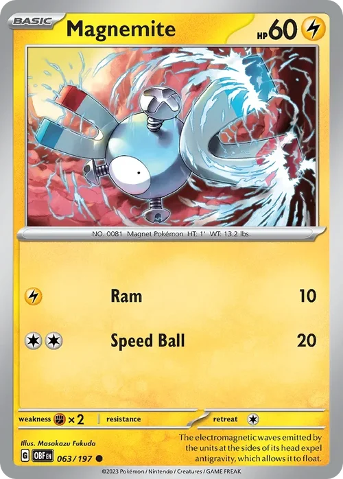 063/197 from Obsidian Flames Common Pokemon Card
