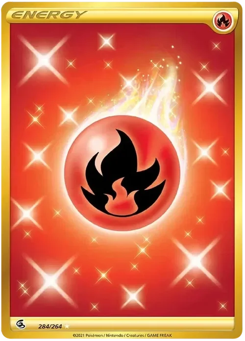 284/264 from Fusion Strike Gold Secret Rare Basic Energy Card