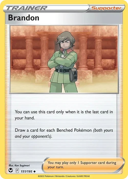 Brandon 151 Pokemon card from Silver Tempest set