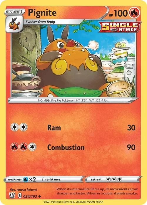 024/163 from Battle Styles Uncommon Pokemon Card