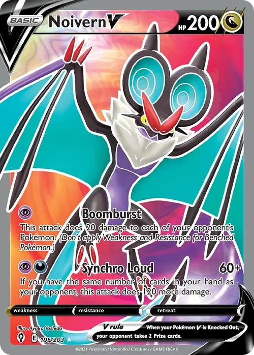 195/203 from Evolving Skies Full Art Pokemon Card