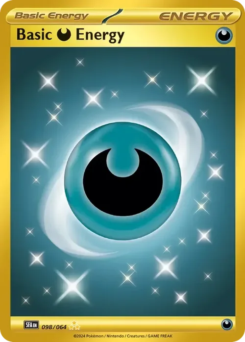Basic Darkness Energy 98 Pokemon card from Shrouded Fable set