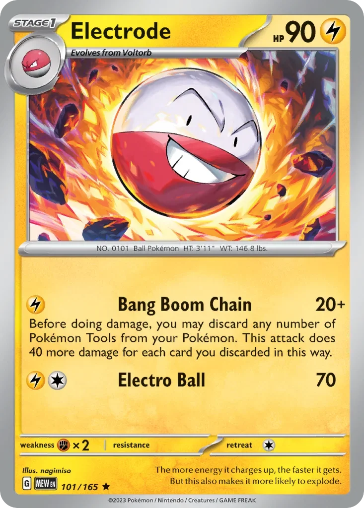 Electrode 101 Pokémon card