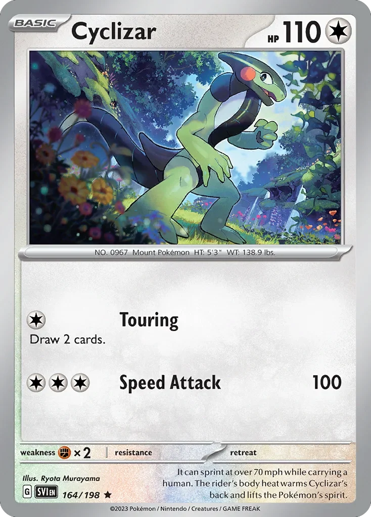 Cyclizar 164 Pokemon card from Scarlet & Violet set