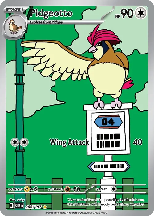 208/197 from Obsidian Flames Illustration Rare Pokemon Card