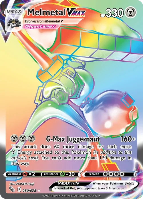 Melmetal VMAX 80 Pokemon card from Pokemon GO set