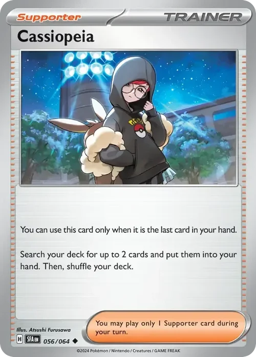 Cassiopeia 56 Pokemon card from Shrouded Fable set