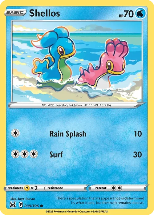 039/196 from Lost Origin Common Pokemon Card