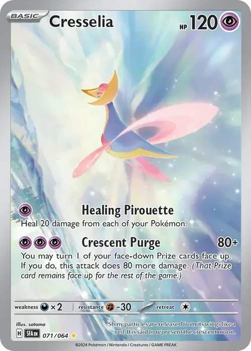 Cresselia 71 Pokemon card from Shrouded Fable set