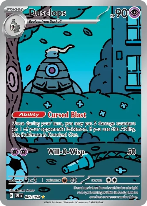 Dusclops 69 Pokemon card from Shrouded Fable set