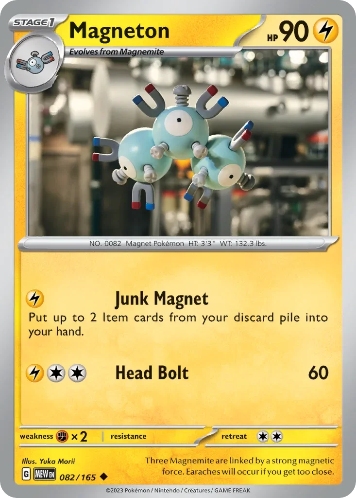 Magneton 082 Pokémon card