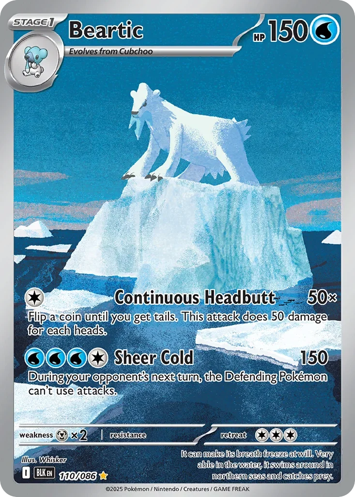 Beartic 110 Pokémon card - Illustration Rare