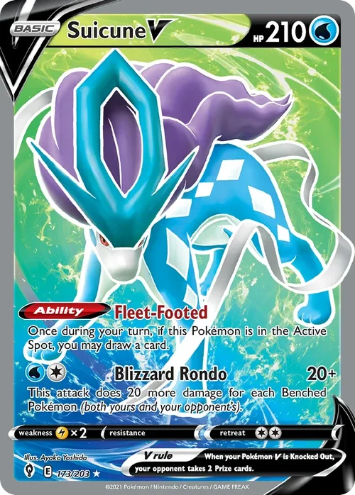 173/203 from Evolving Skies Full Art Pokemon Card