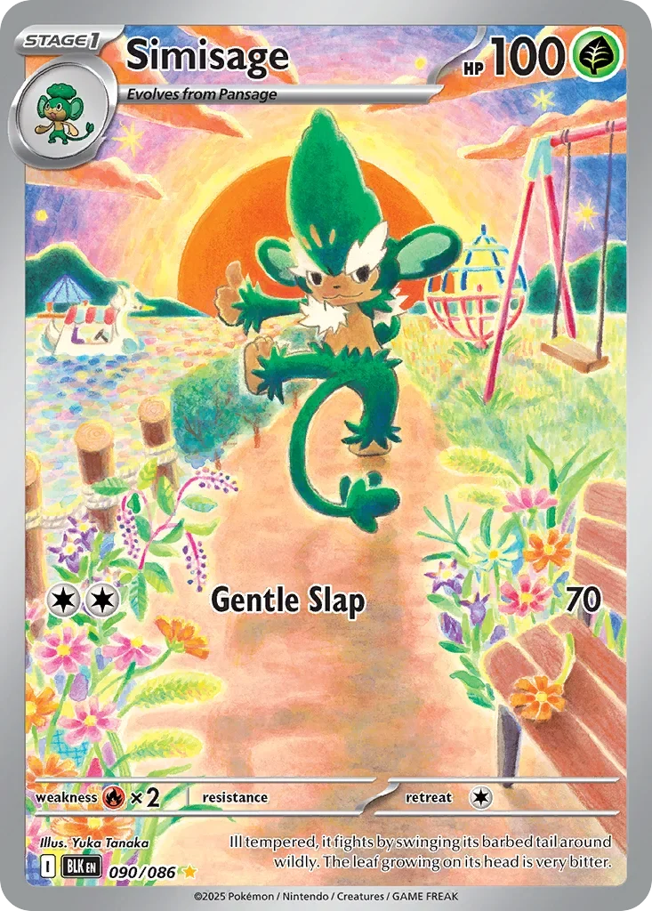 Simisage 90 Pokémon card - Illustration Rare