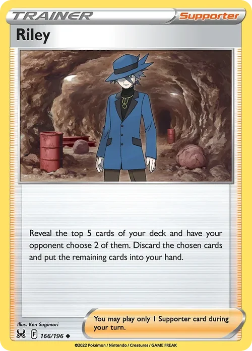 Riley 166 Pokemon card from Lost Origin set