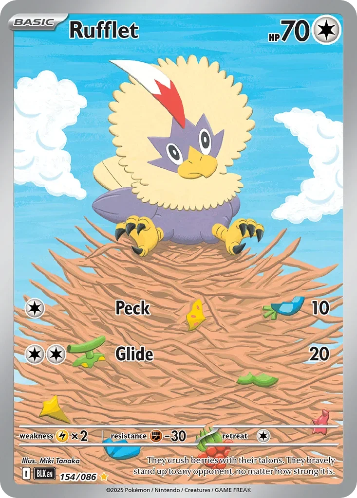 Rufflet 154 Pokémon card - Illustration Rare