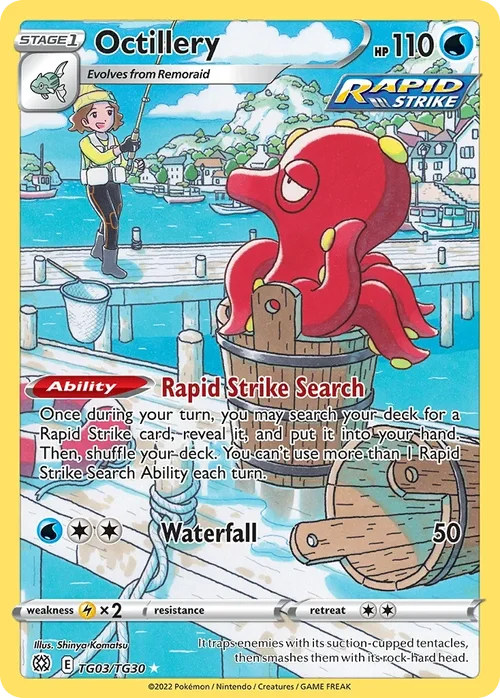 Octillery 003 Pokemon card from Brilliant Stars set