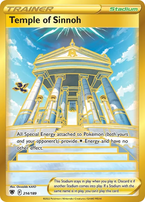 Temple of Sinnoh 214 Pokémon card from Astral Radiance set
