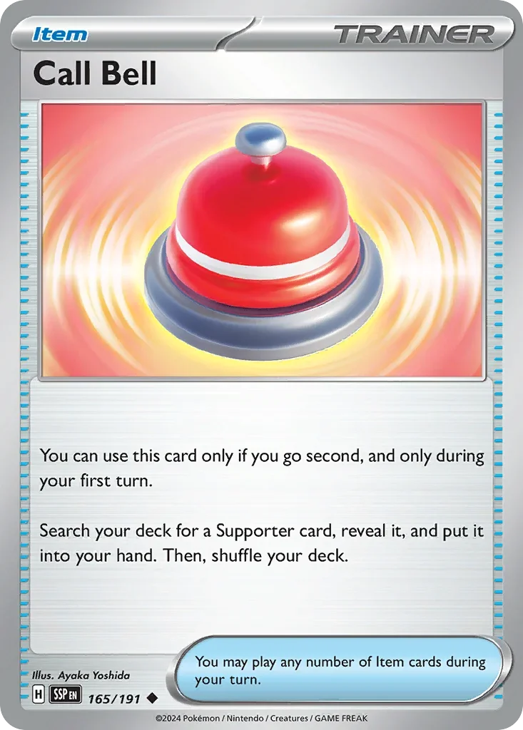Call Bell 165/167 Pokemon card from Surging Sparks set