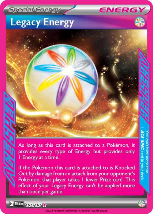 167/167 from Twilight Masquerade ACE SPEC Rare Pokemon Card