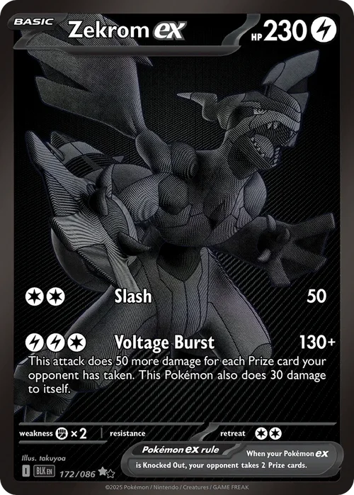 172/086 from White Flare Black White Rare Pokemon Card