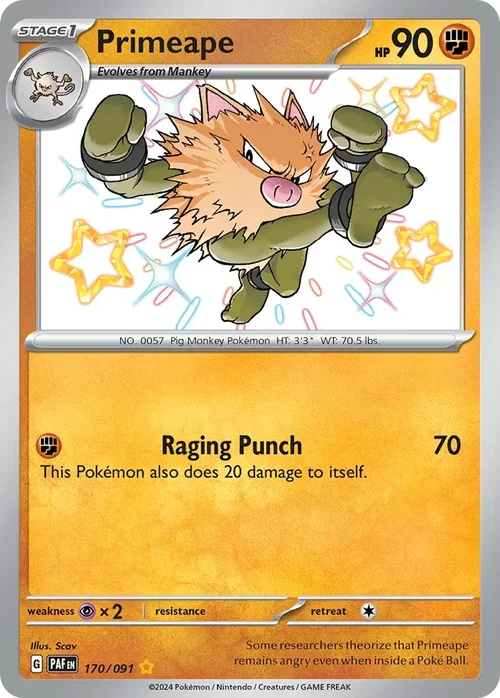 170/091 from Paldean Fates Shiny Rare Pokemon Card