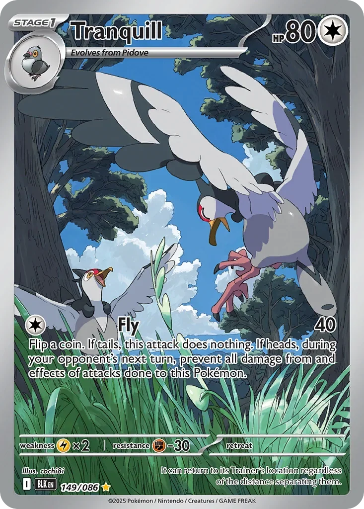 Tranquill 149 Pokémon card - Illustration Rare