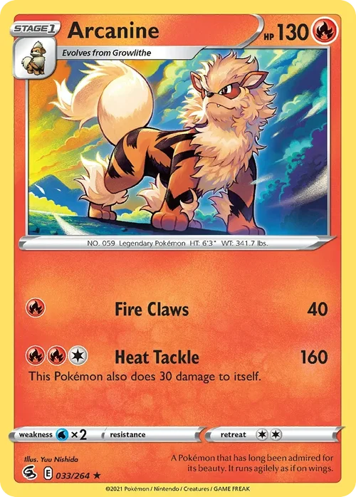 033/264 from Fusion Strike Rare Pokemon Card