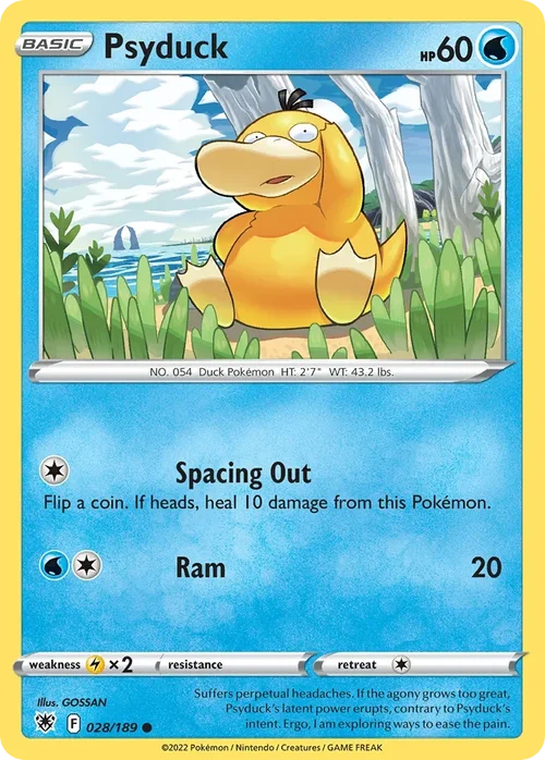 Psyduck 028 Pokémon card from Astral Radiance set