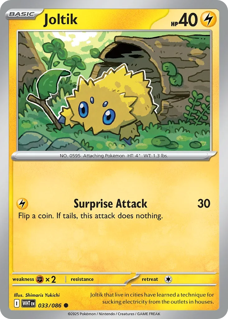 Joltik 33 Pokemon card from White Flare set