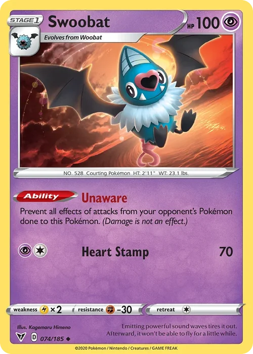 074/185 from Vivid Voltage Uncommon Pokemon Card