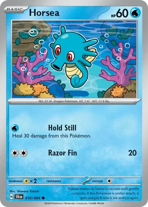 Horsea 10 Pokemon card from Shrouded Fable set