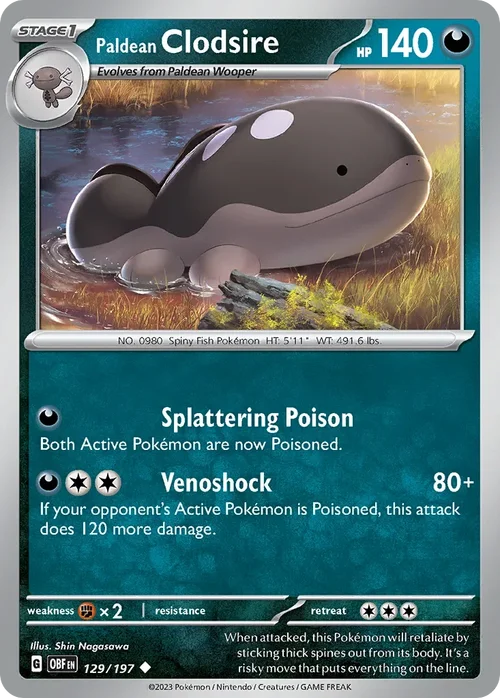 129/197 from Obsidian Flames Uncommon Pokemon Card