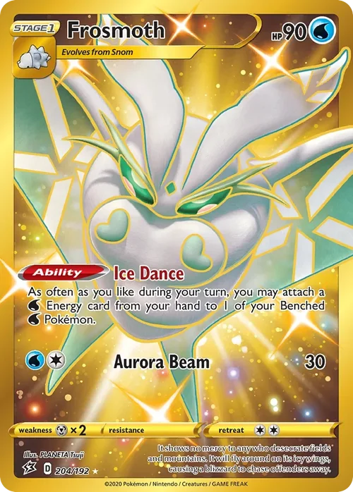 204/192 from Rebel Clash Gold Secret Rare Pokemon Card