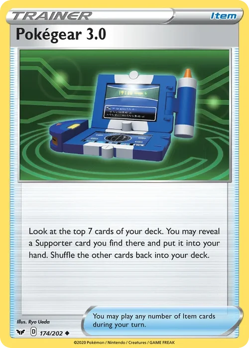 Pokégear 3.0 174 Pokemon card from Sword & Shield set